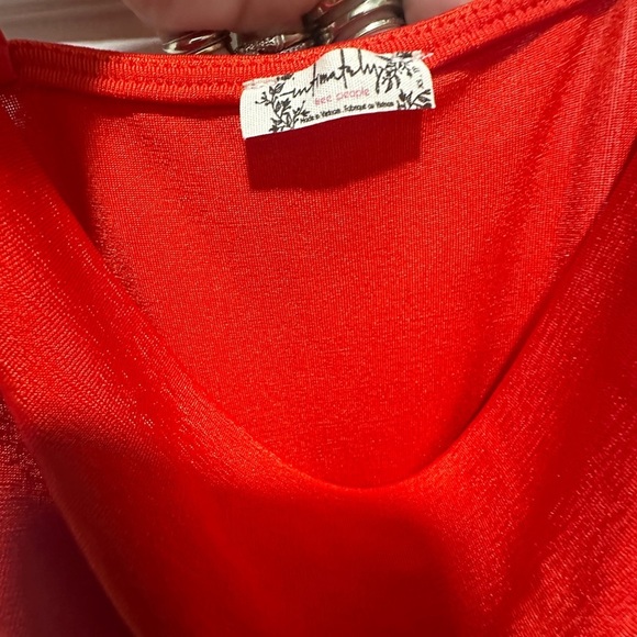 Free People Cowls in The Club Bodysuit Red Women’s Size XS Thong - Picture 5 of 7